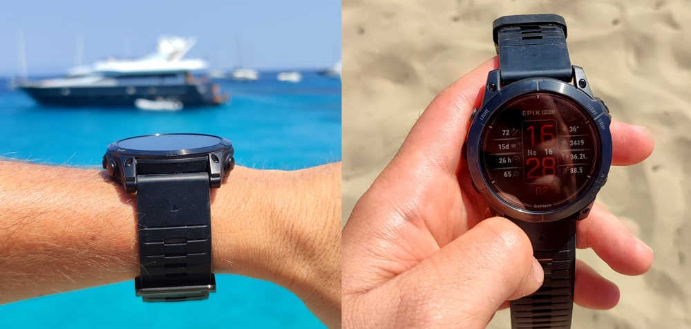 Garmin Epix Pro dotykový displej